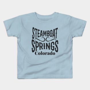 Steamboat Springs Resort Colorado U.S.A. Steamboat Springs makes skiers and snowboarders of all skill levels feel at home. Kids T-Shirt